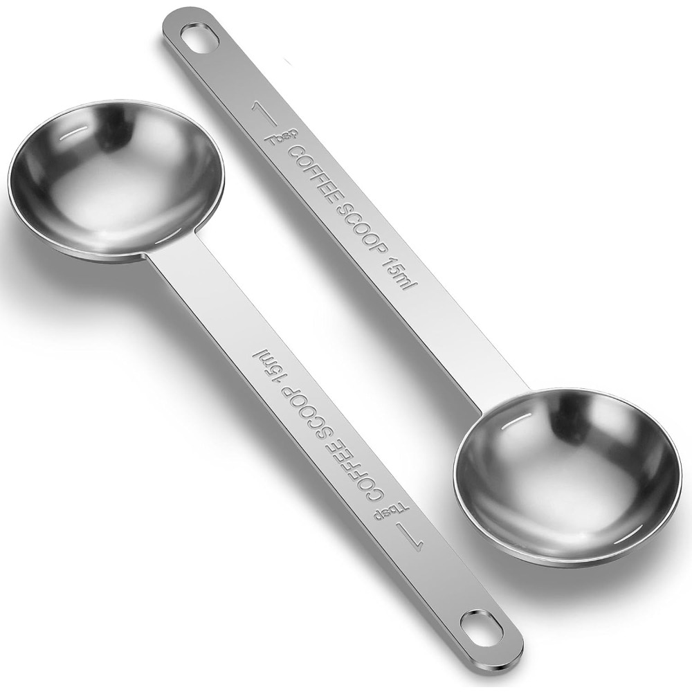Baking Powder Kitchen - Stainless Steel Long Handle Coffee Scoop