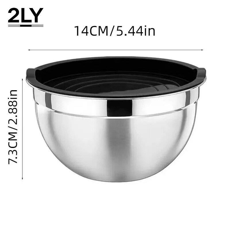 Kitchen Baking Bowls - Thickened Stainless Steel Mixing Bowls Set