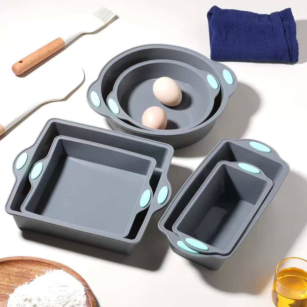 Kitchen Baking Store - Grey Heat-resistant Silicone Cake Mold Pan