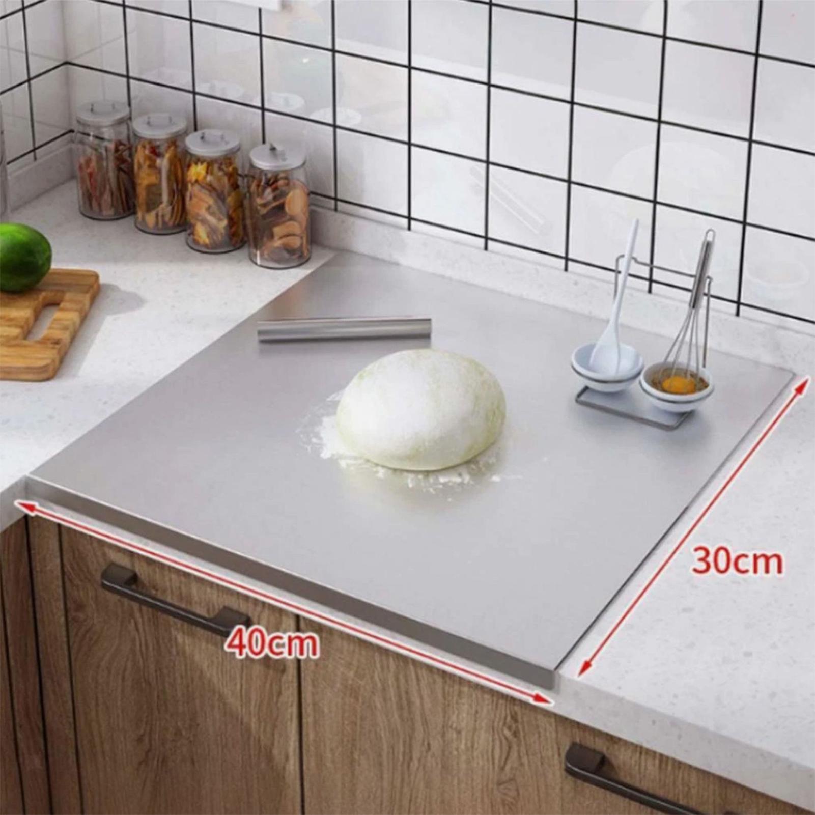 Kitchen With Baking Area - Stainless Steel Cutting Board Nonstick Double-Sided