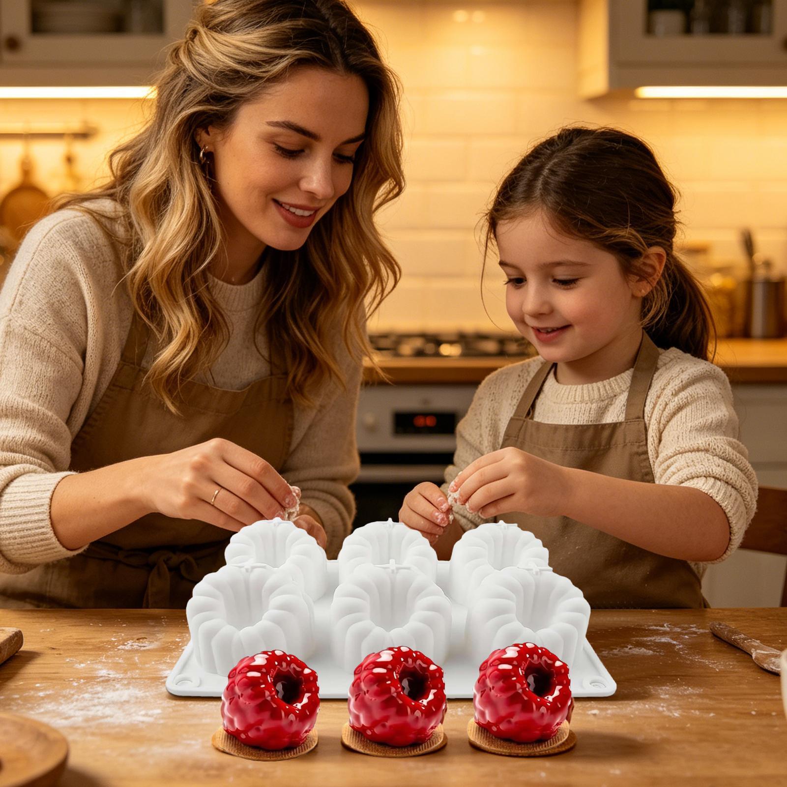Kitchen Baking Mat - Raspberry Silicone Mold 3D Raspberry Shape