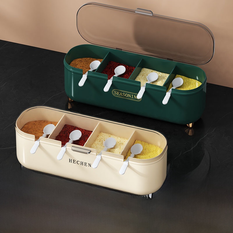 Kitchen Utensils - Kitchen Seasoning Box Set Multi-grid Integrated