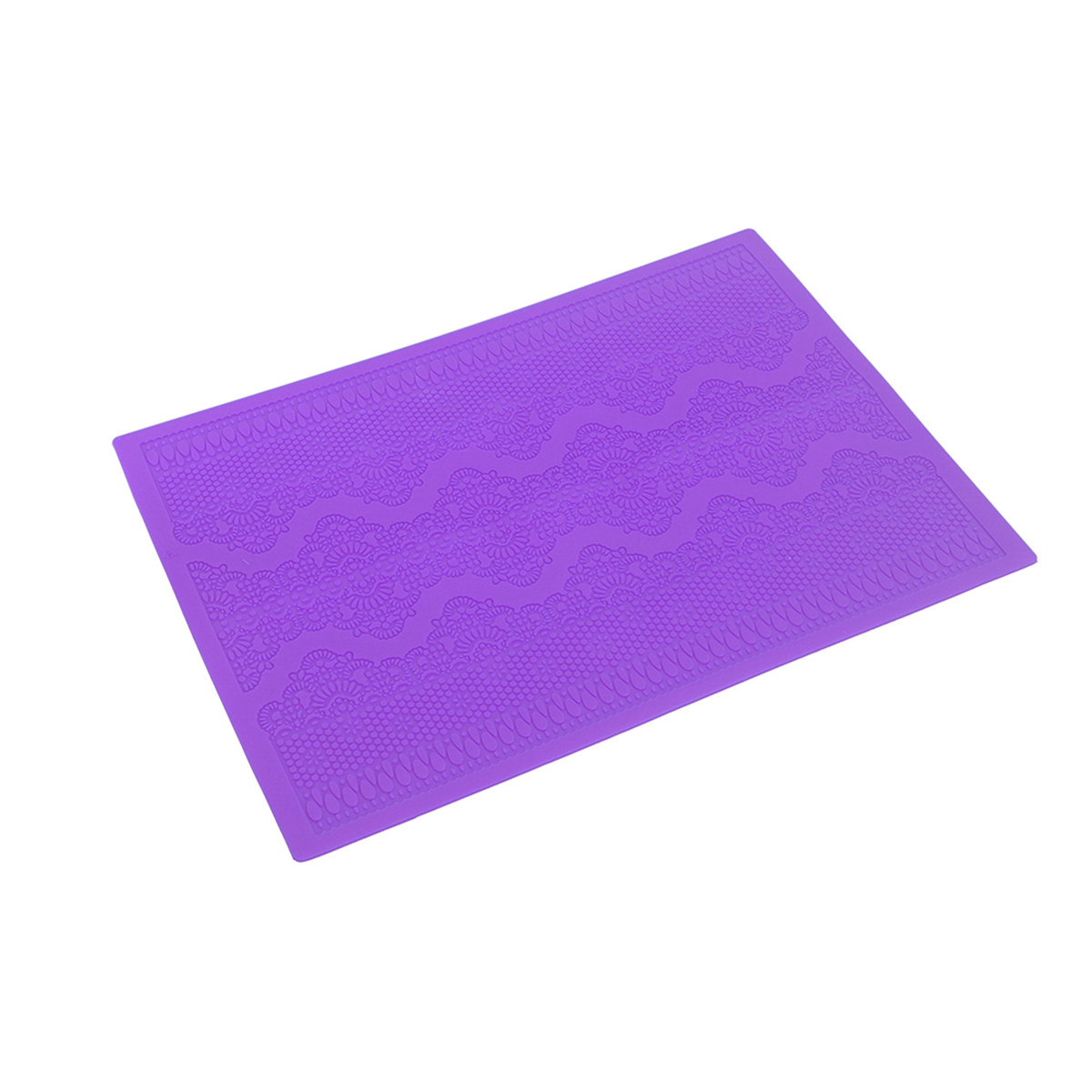 Kitchen Baking Mat - 1pcs Silicone Cake Lace Mat Purple