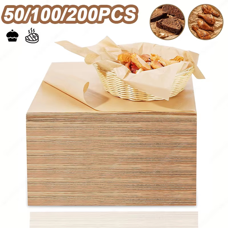 Kitchen Baking Mat - 50/100/200PCS Baking Paper Parchment Baking Sheet