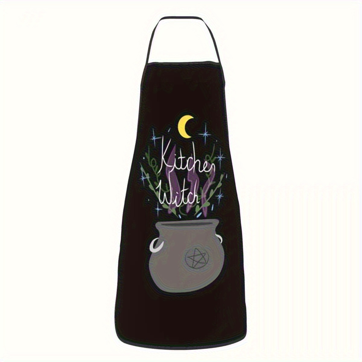 Kitchen Witch Baking - 1pc Witch Kitchen Apron with Cauldron,