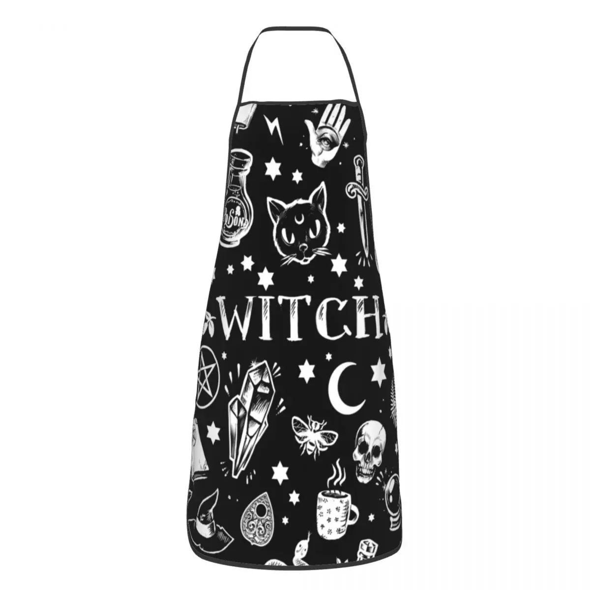 Kitchen Witch Baking - Witch Pattern Aprons Women Men Halloween