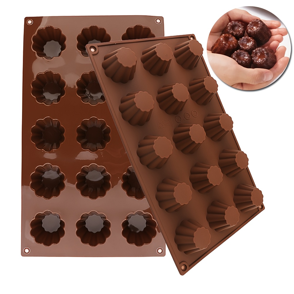 Silicone Cake Mold - 1 X 15-Cavity Silicone Cake Mold,