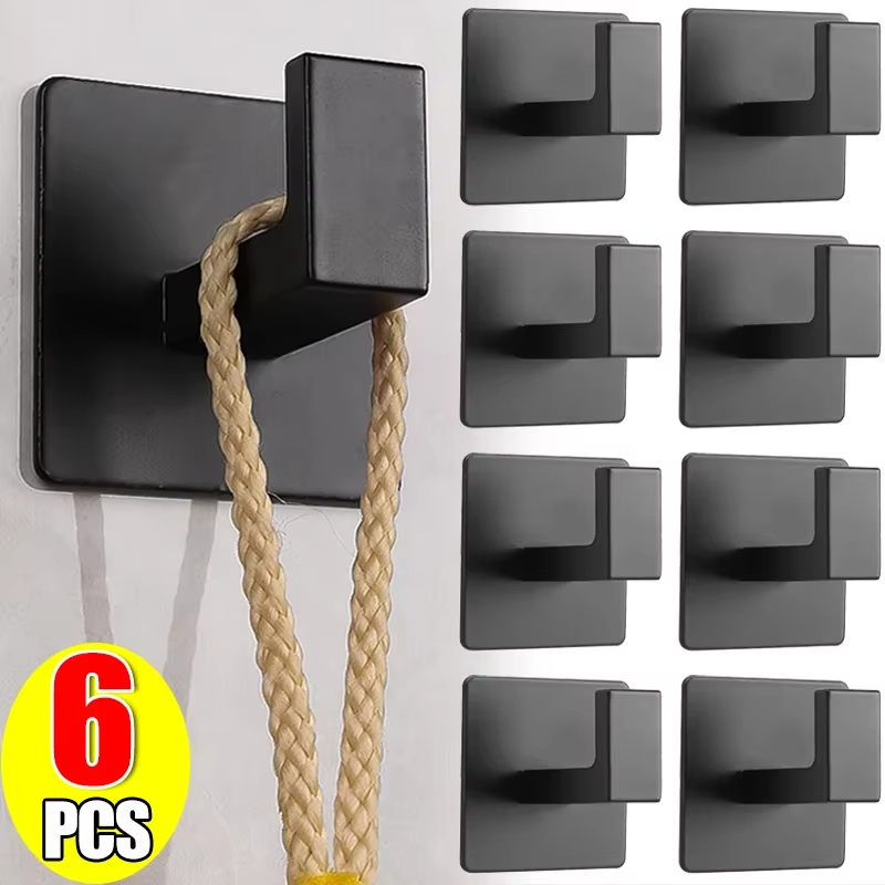 Kitchen Baking Gifts - 1/6Pcs Strong Self-Adhesive Wall Hooks Keys