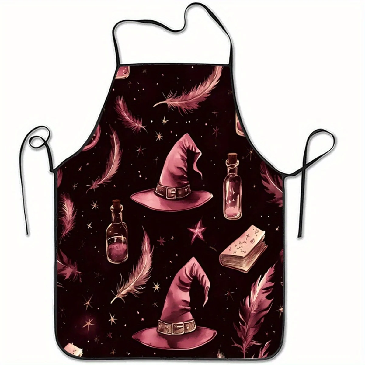 Kitchen Witch Baking - 1pc Witch Hat & Feather Print