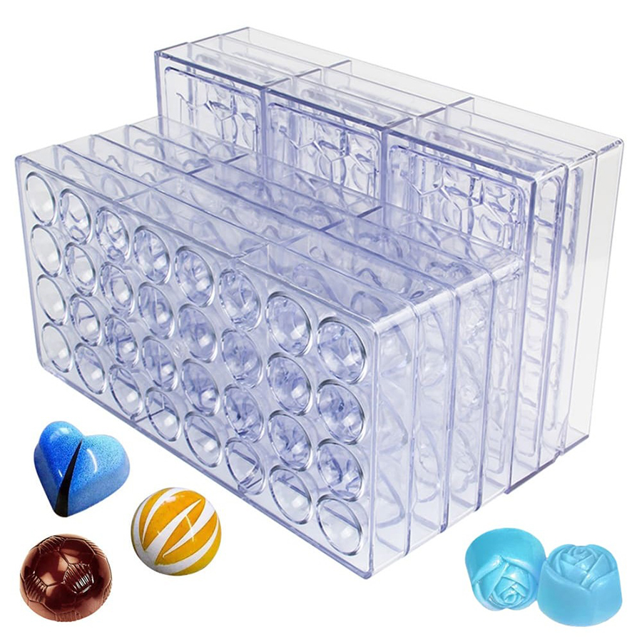 Kitchen Baking Molds - 24 Styles Available Plastic Chocolate Mold