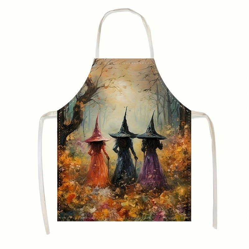 Kitchen Witch Baking - Witch Halloween Apron Women Spooky Kitchen