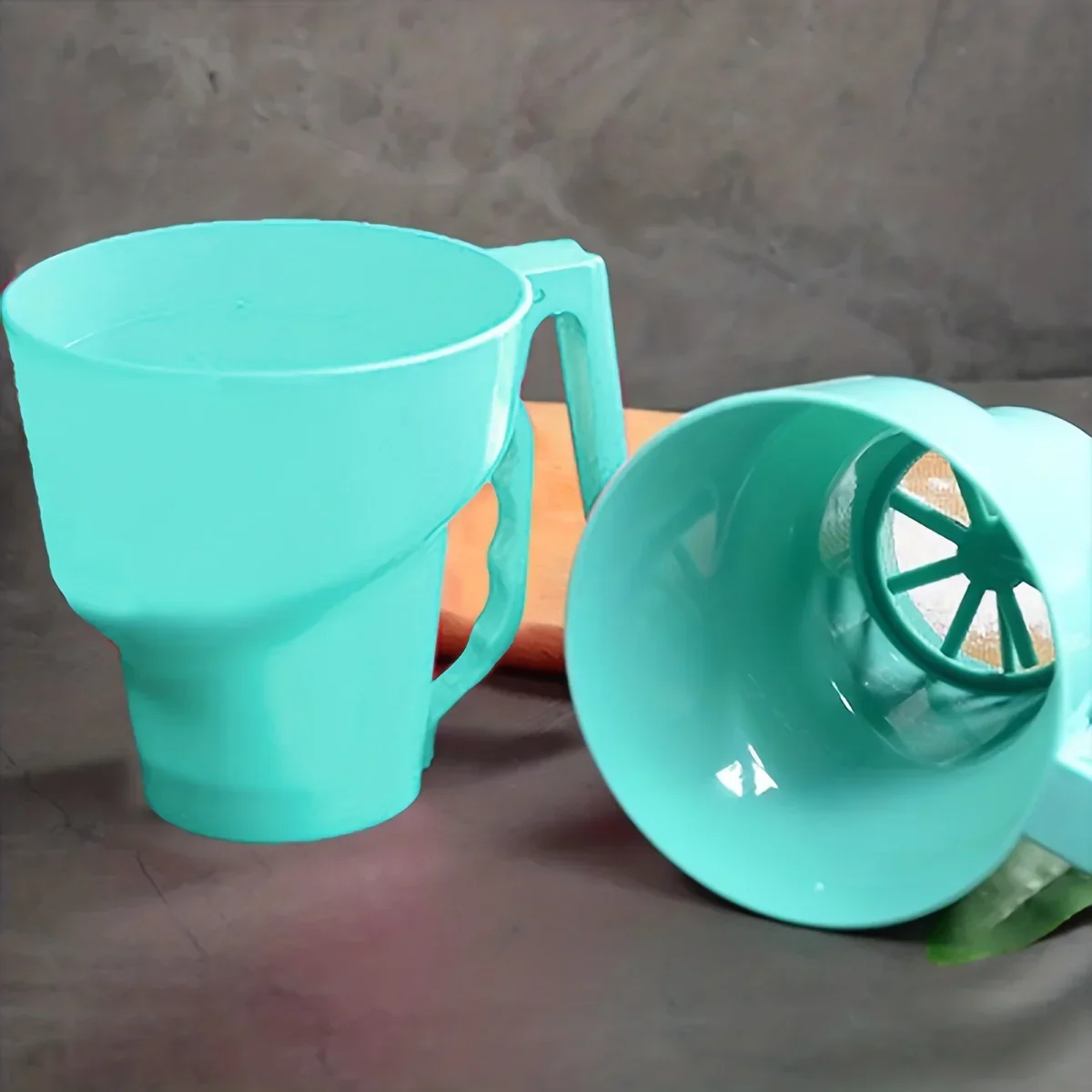 Baking Powder Kitchen - 1pc-Kitchen accessories Cup type semi-automatic filter