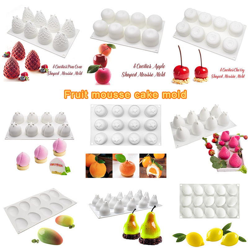 Silicone Cake Mold - Food-Grade Silicone Fruit Series Cake Mold