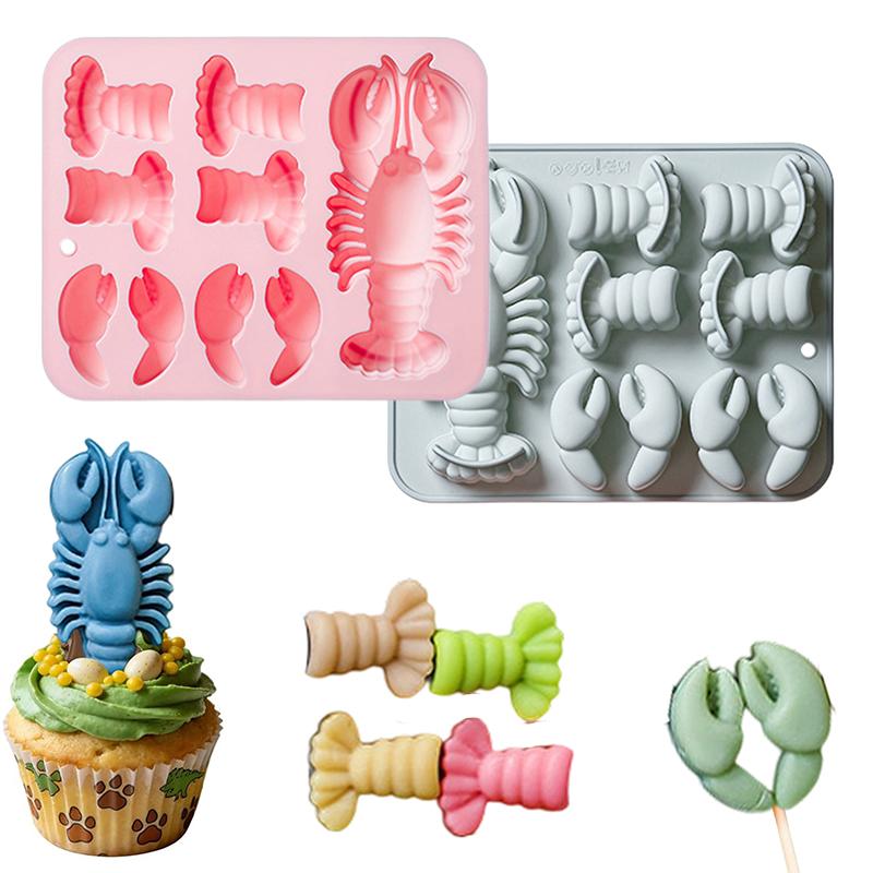 Silicone Cake Mold - Lobster Silicone Chocolate Mold Flexible Baking
