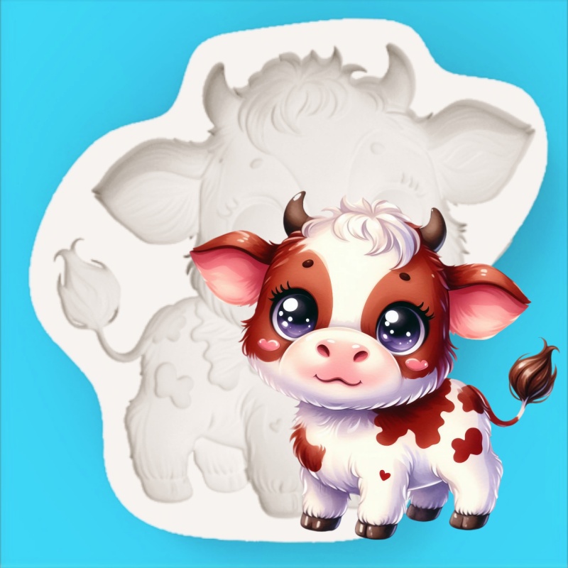 Cute Cow-Shaped Mold Cartoon C - Silicone Cake Mold review and price