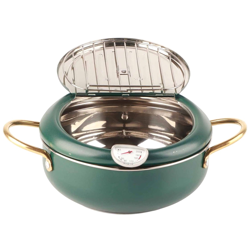 Frying Pot with Thermometer Ja - Kitchen Utensils review and price