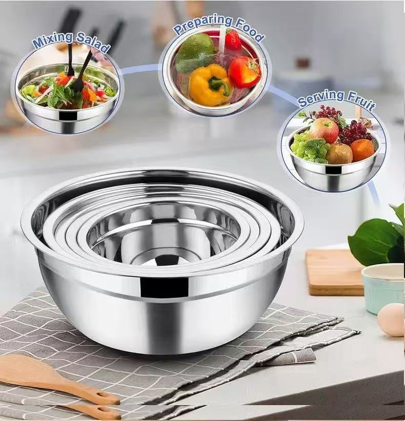 Thickened Stainless Steel Mixi - Kitchen Baking Bowls review and price