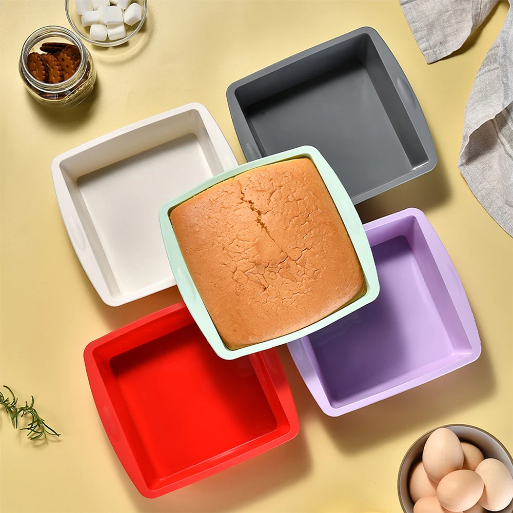1/4Pcs Silicone Square Cake Mo - Kitchen Baking Store review and price