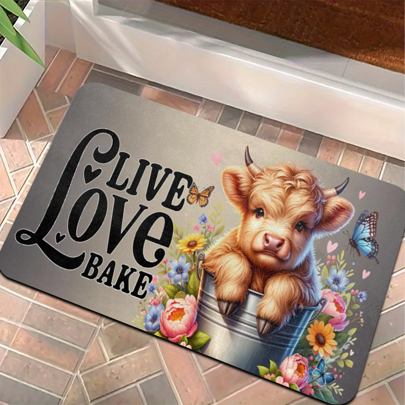 1pc Live Love Bake Rug – Adora - Kitchen Living Baking Mats review and price