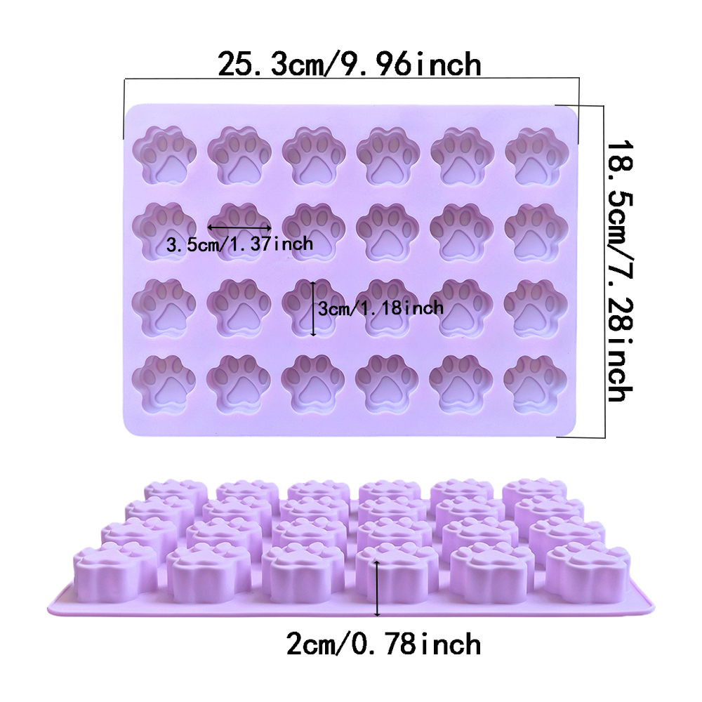 1pc 24 hole cat paw shaped cho - Silicone Cake Mold review and price