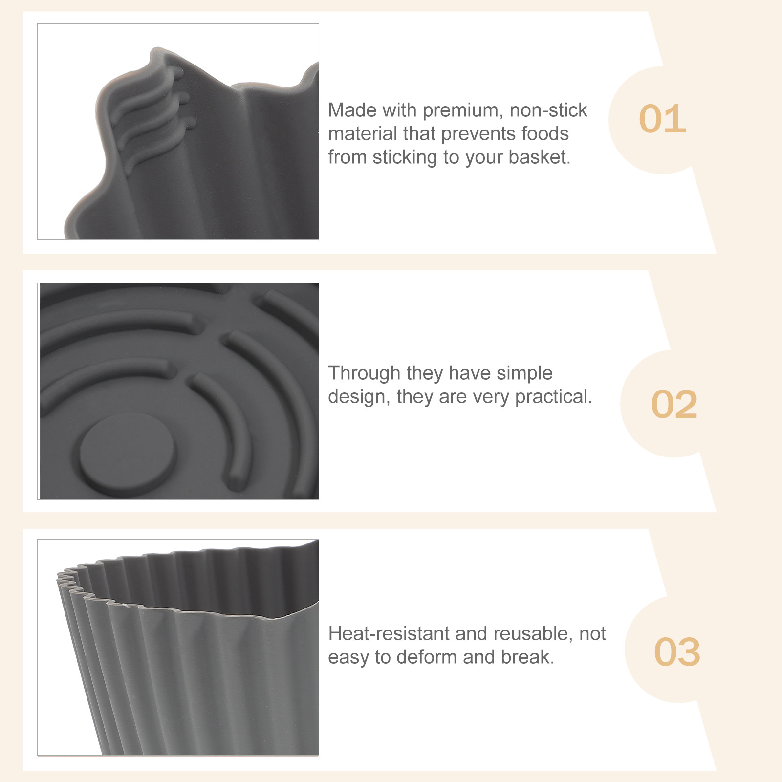 Reusable Silicone Air Fryer Ma - Kitchen Baking Mat review and price