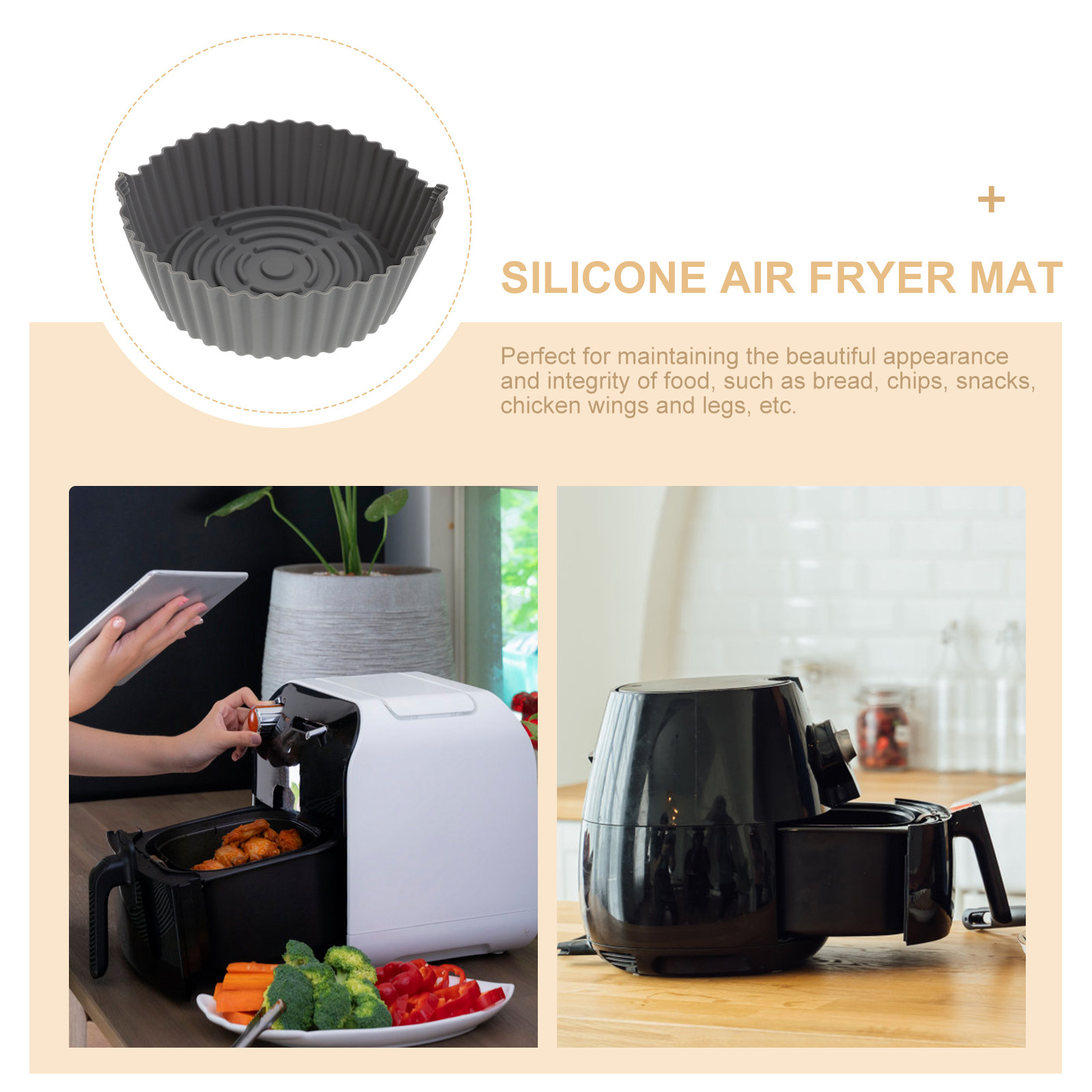 Reusable Silicone Air Fryer Ma - Kitchen Baking Mat review and price