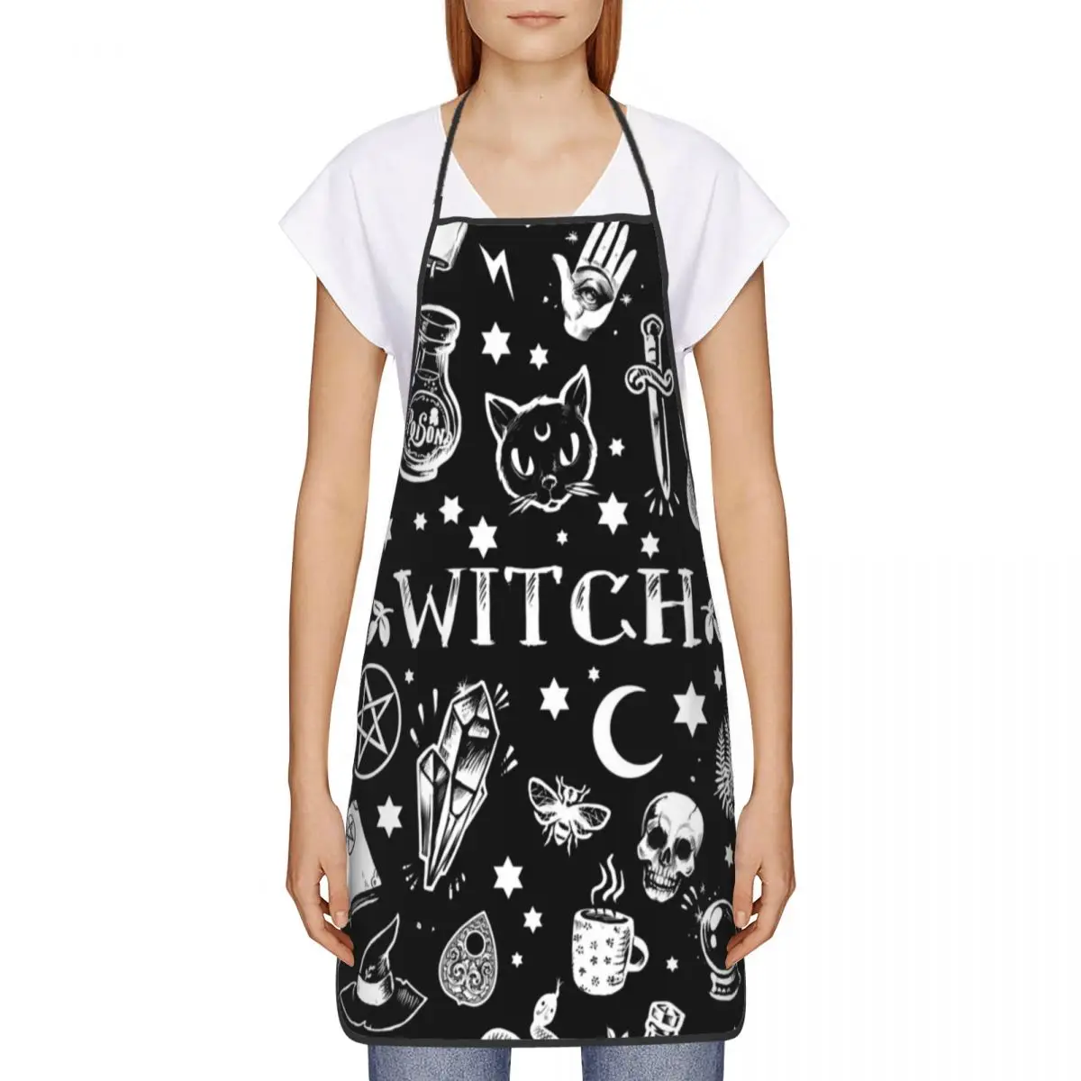 Witch Pattern Aprons Women Men - Kitchen Witch Baking review and price