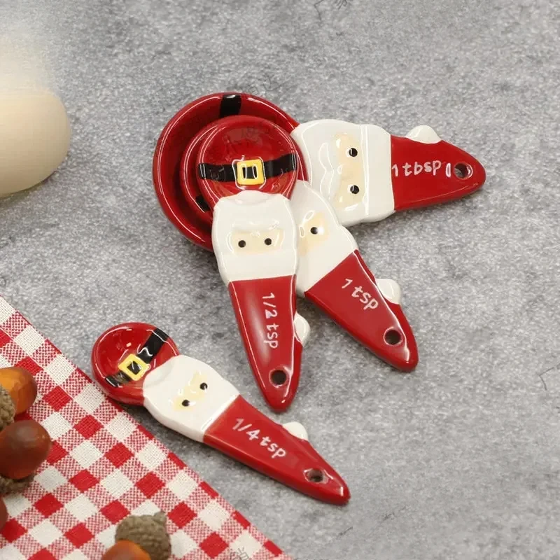 4pcs Christmas Measuring Spoon - Kitchen Baking Gifts review and price