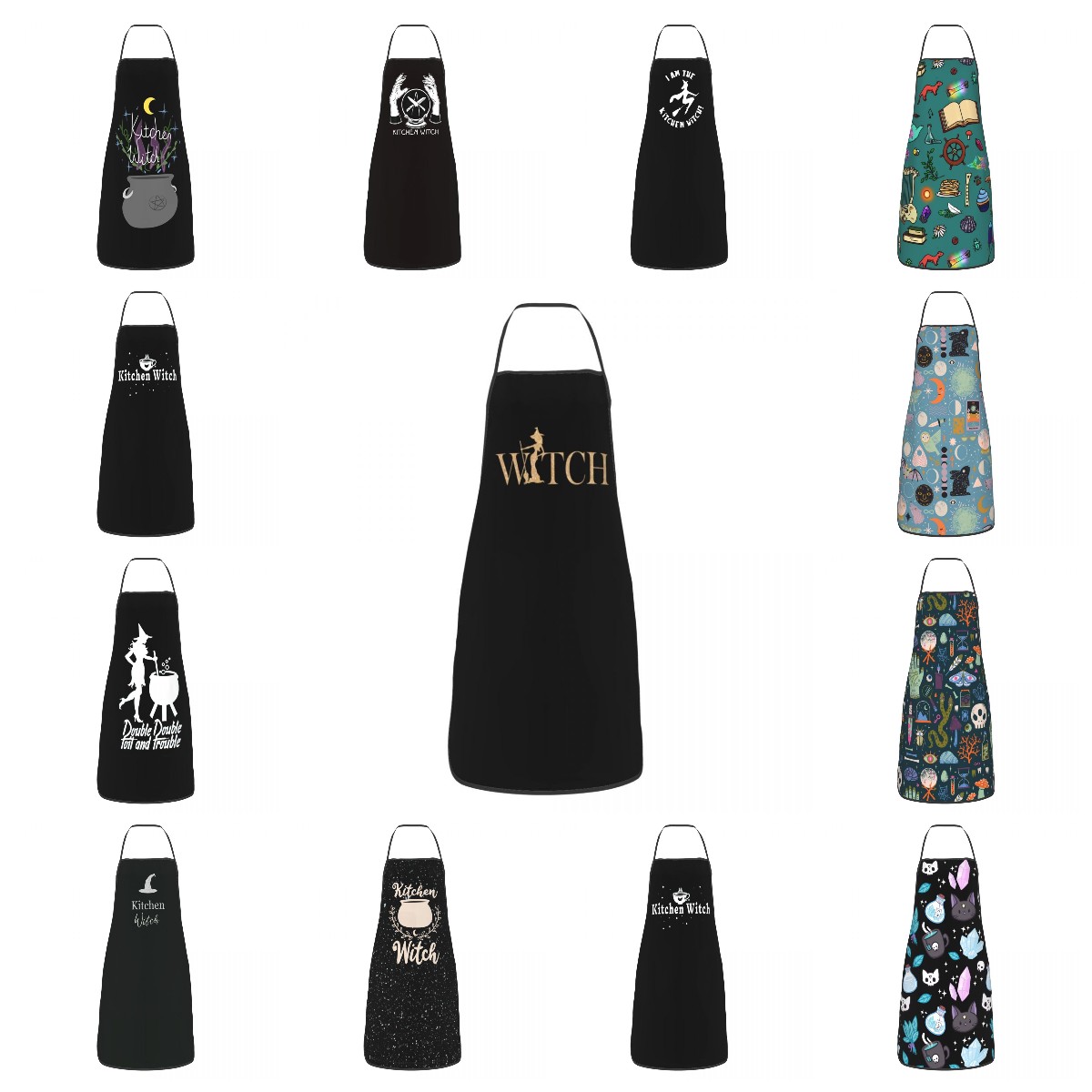 Funny Witch Bib Apron Women Me - Kitchen Witch Baking review and price