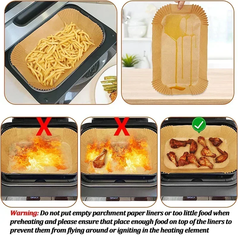 Disposable Air Fryer Paper Non - Kitchen Baking Store review and price