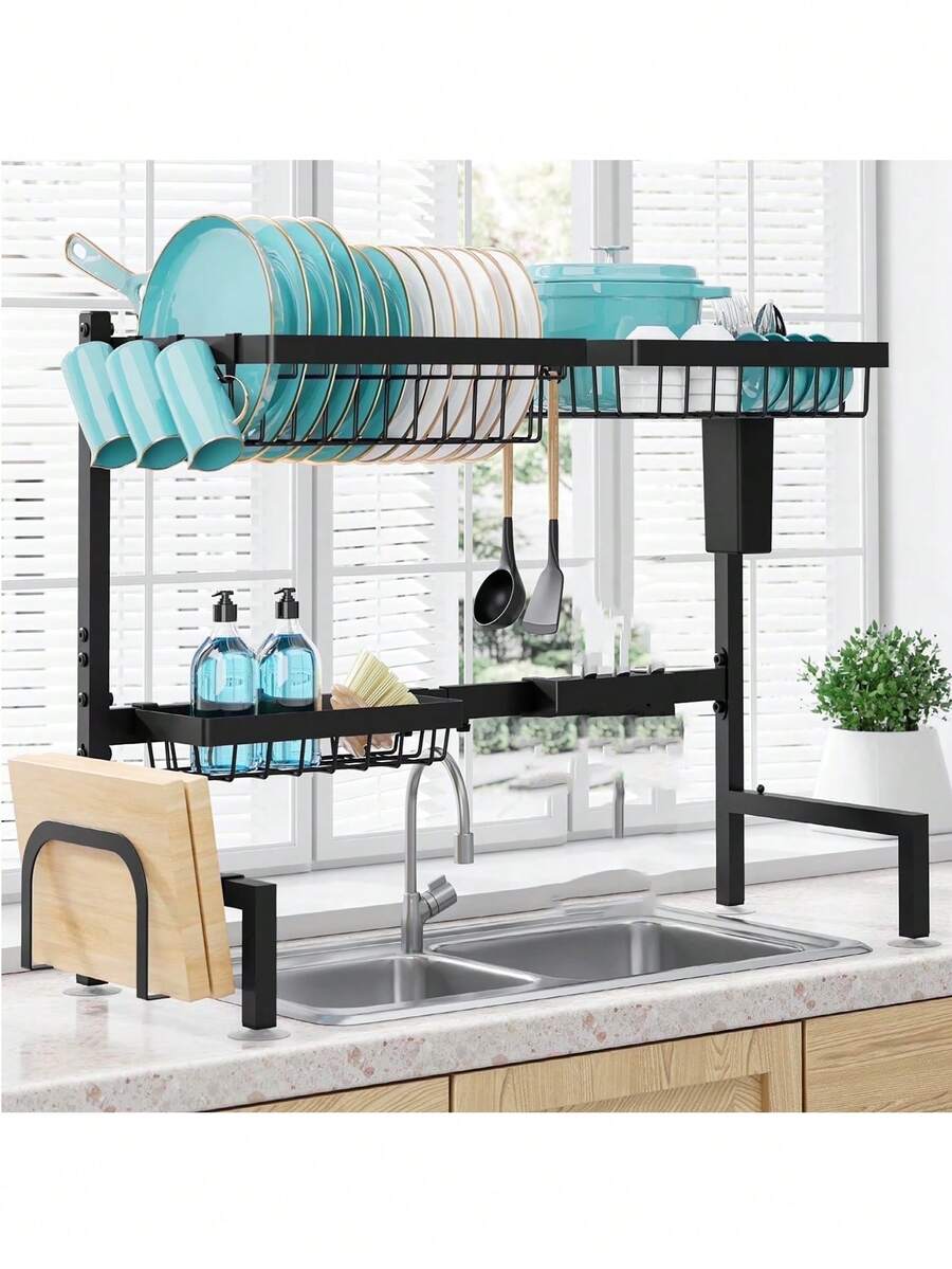Dish Drying Rack-2-Tier Over-  - Kitchen Utensils review and price