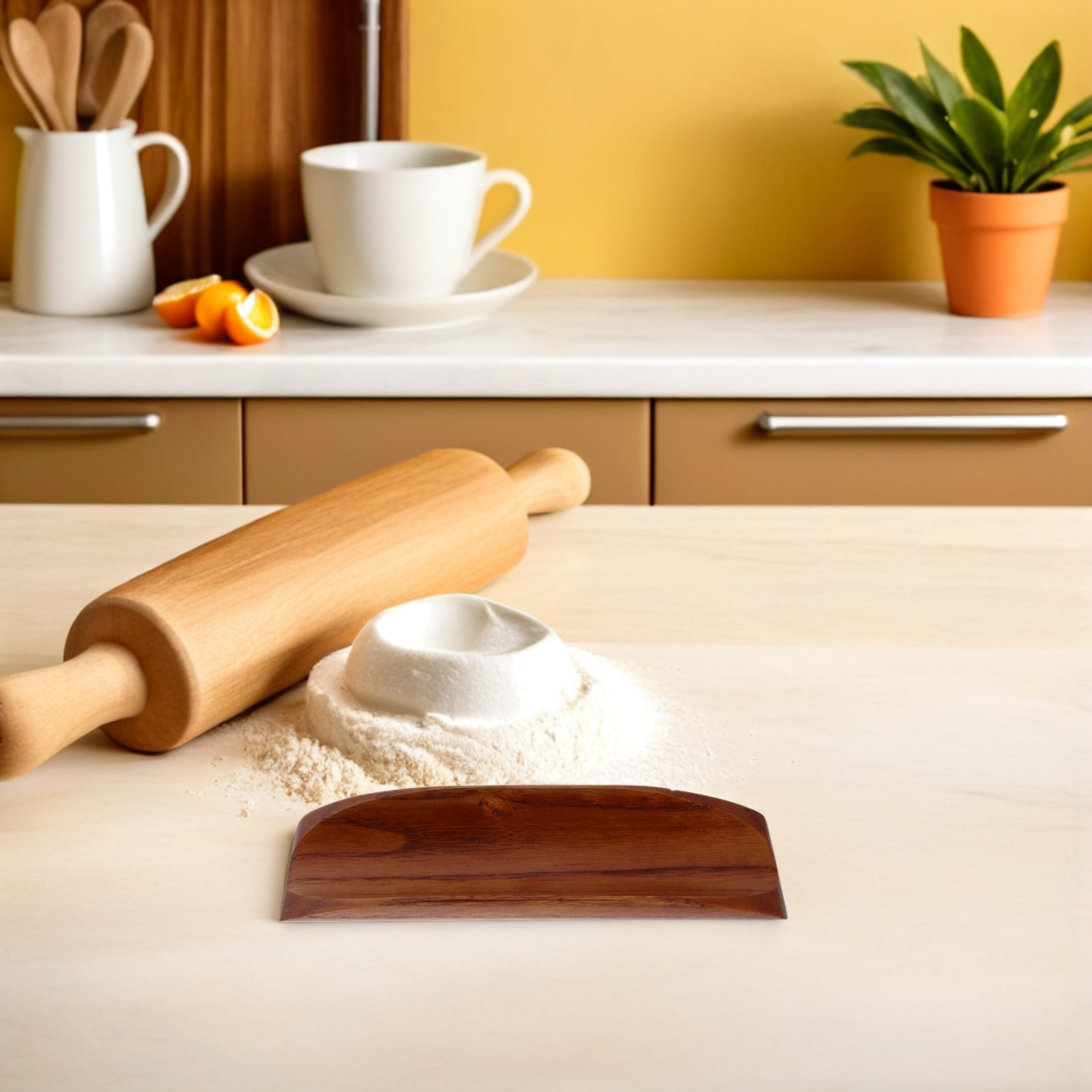 2Pcs Wooden Rolling Pin Holder - Kitchen Baking Station review and price