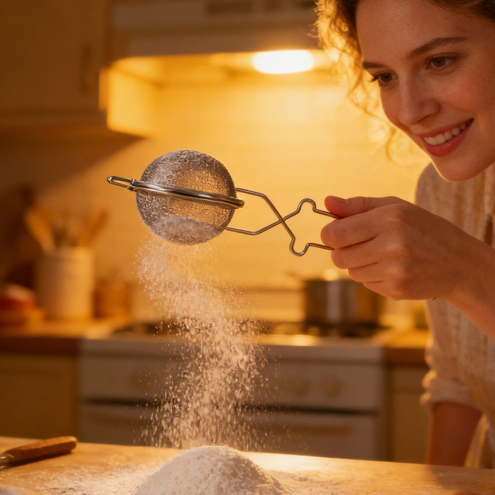 1Pcs Stainless Steel Flour Sie - Baking Powder Kitchen review and price