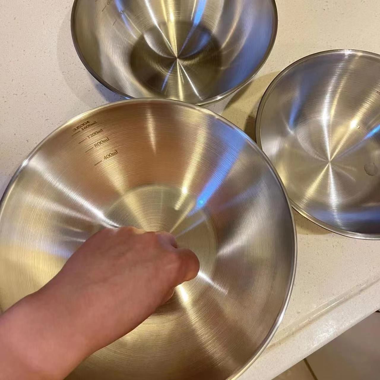 1-3 Stainless Steel Bowl Set w - Kitchen Baking Bowls review and price