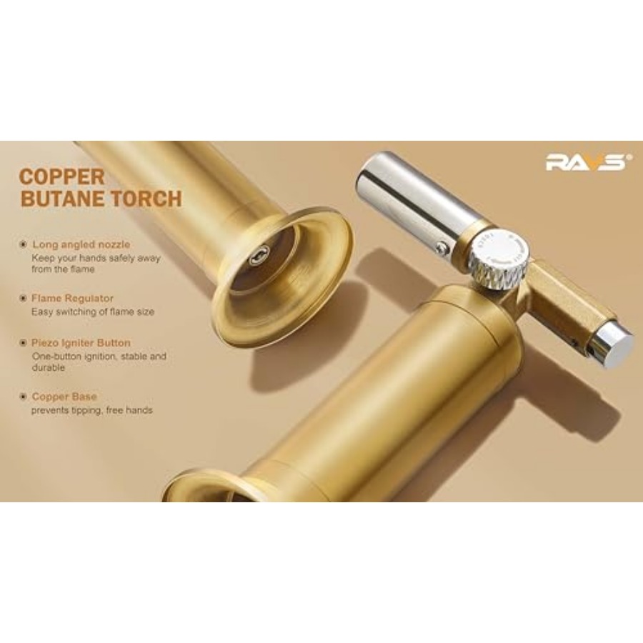 Copper Butane Torch Lighter, R - Kitchen Baking Torch review and price