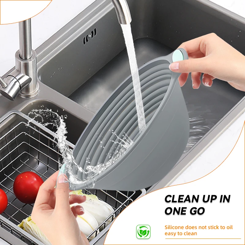 1PC Silicone Foldable Banneton - Kitchen Baking Bowls review and price