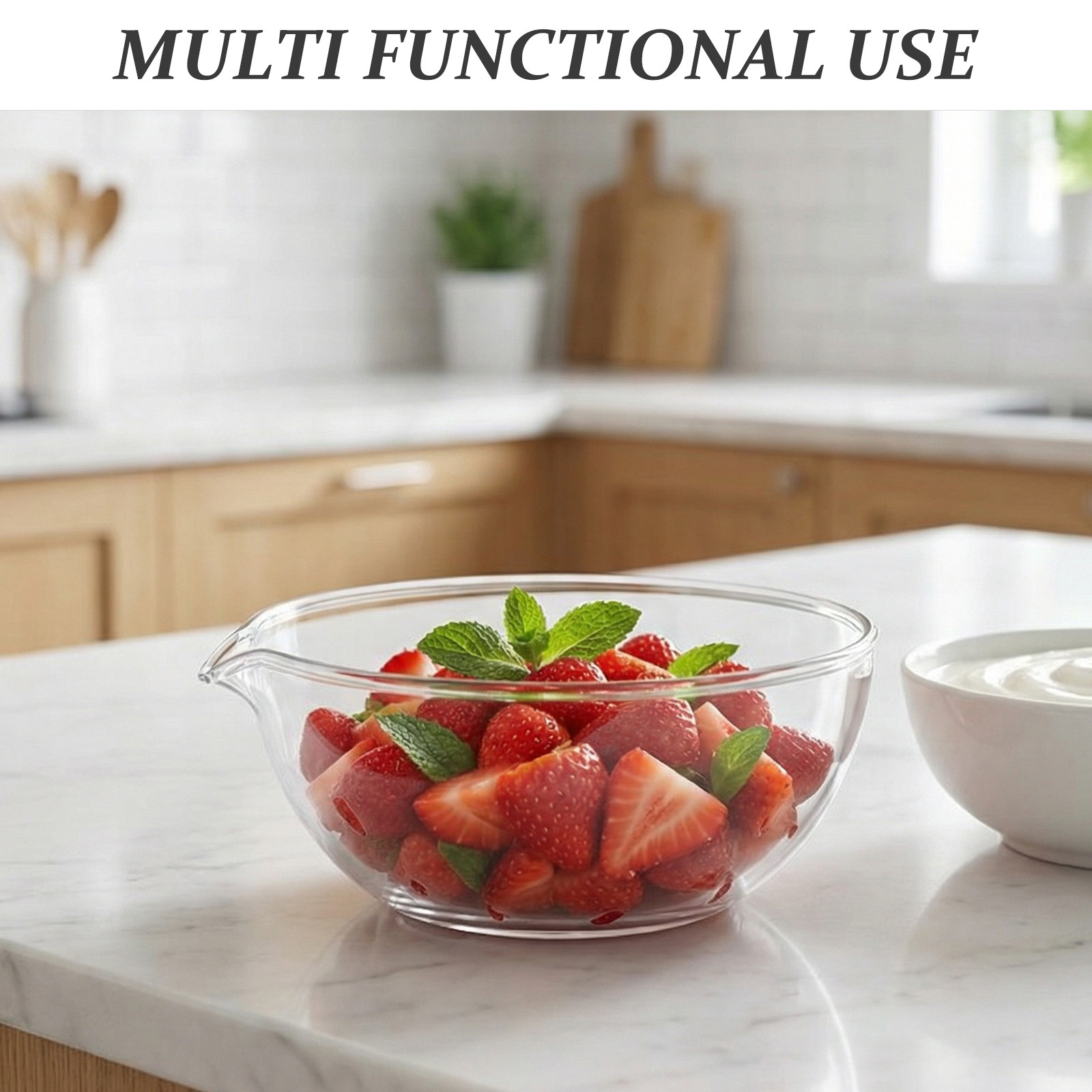 2Pcs Glass Bowls Clear 17Oz Po - Kitchen Baking Bowls review and price
