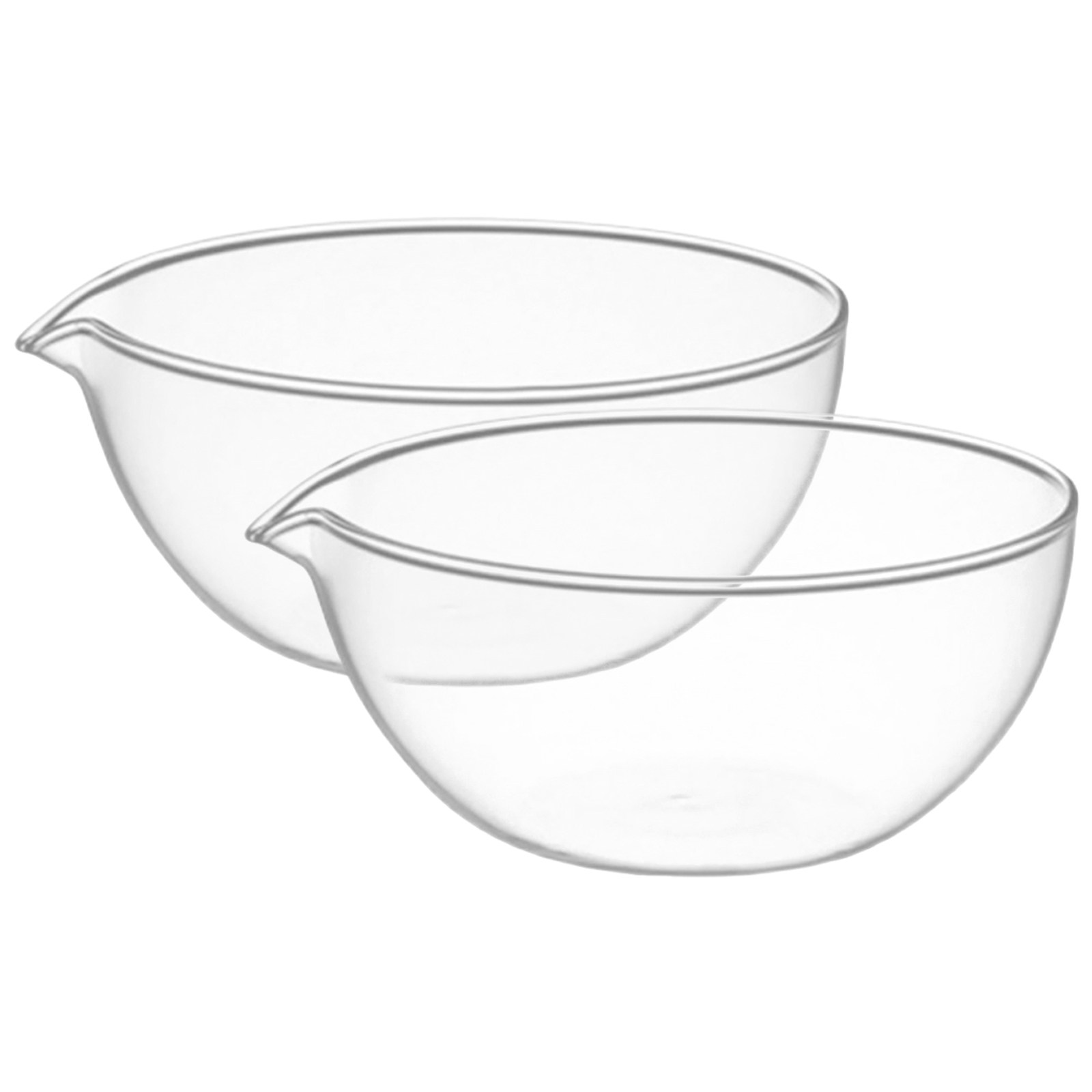 2Pcs Glass Bowls Clear 17Oz Po - Kitchen Baking Bowls review and price