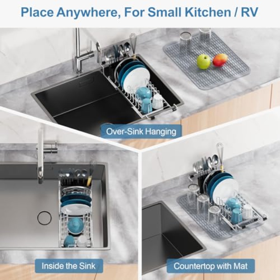 Small Sink Dish Drying Rack -  - Kitchen Utensils review and price