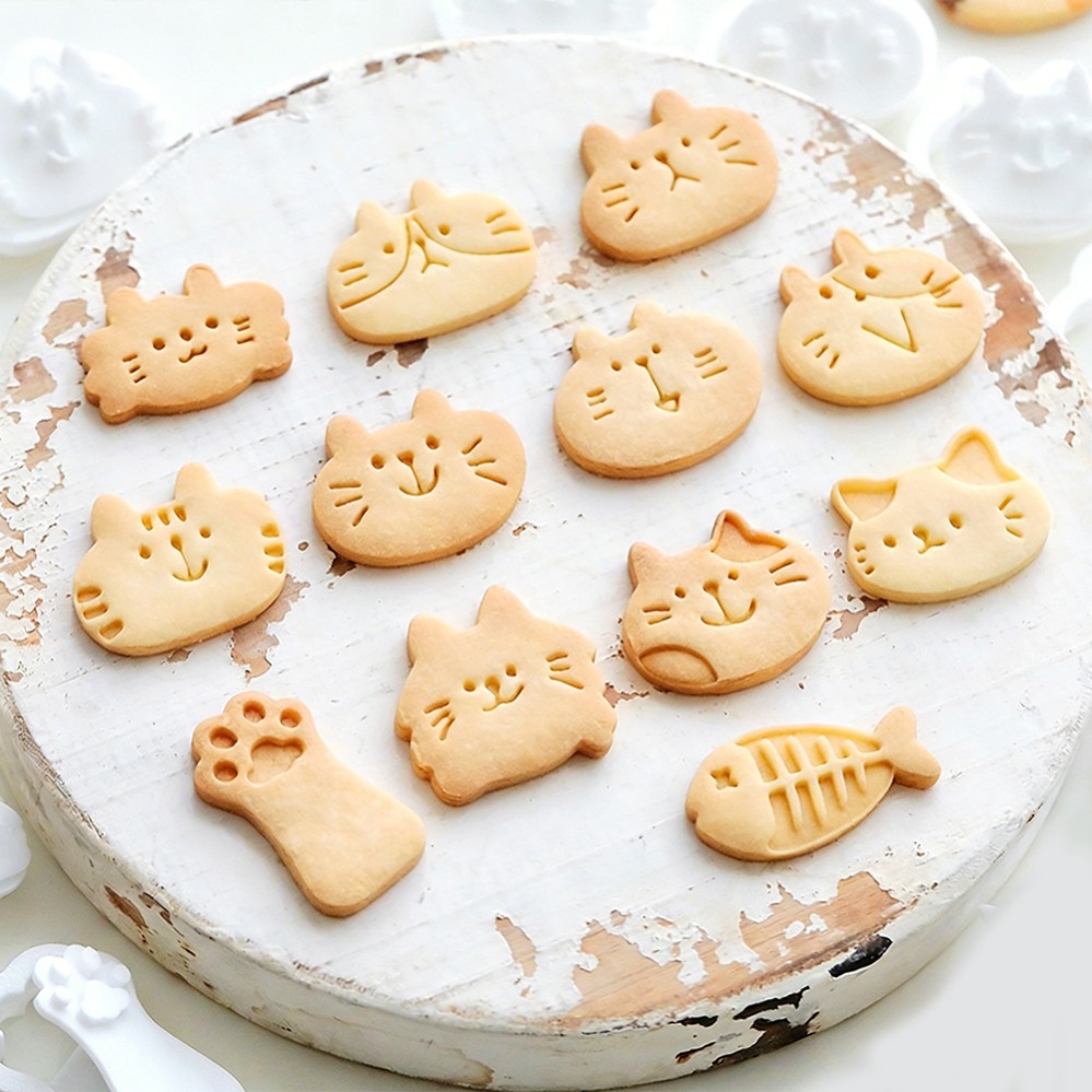 Cute Kitten DIY Stamp Cookie C - Kitchen Baking Store review and price