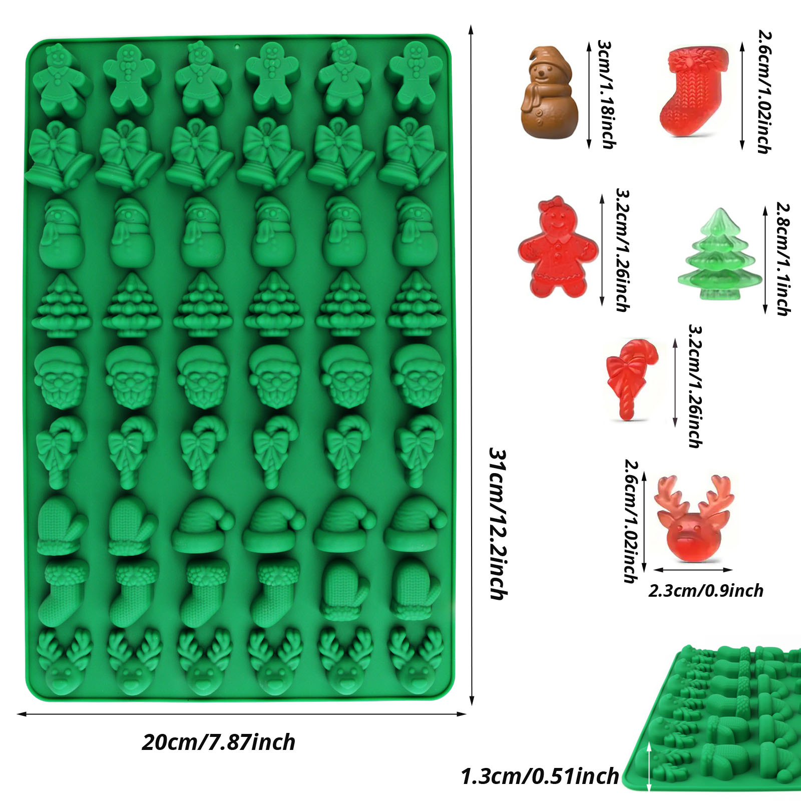 Four Types of Christmas-Themed - Silicone Cake Mold review and price