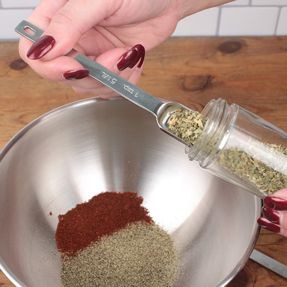 6Pcs Stainless Steel Measuring - Baking Powder Kitchen review and price