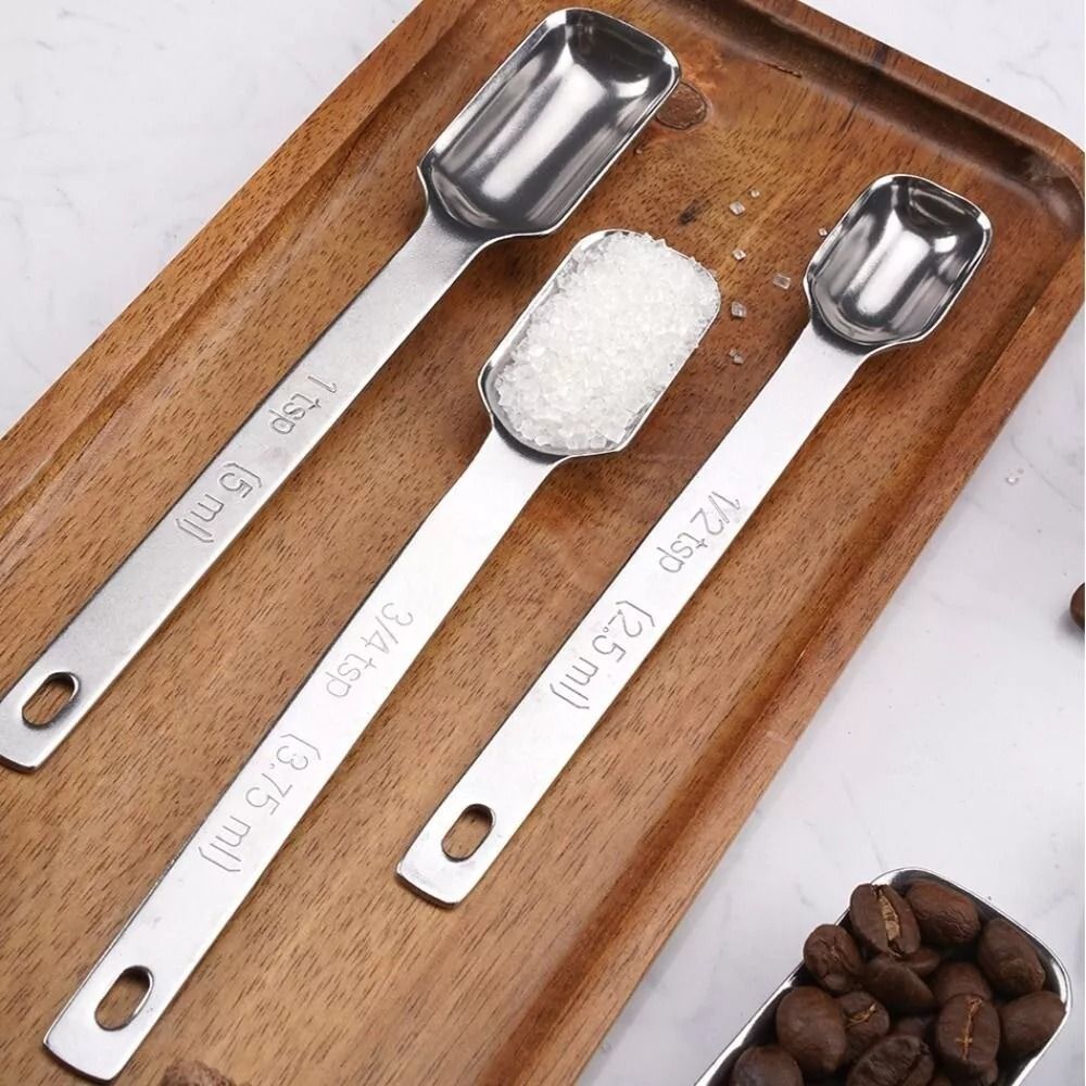 6Pcs Stainless Steel Measuring - Baking Powder Kitchen review and price