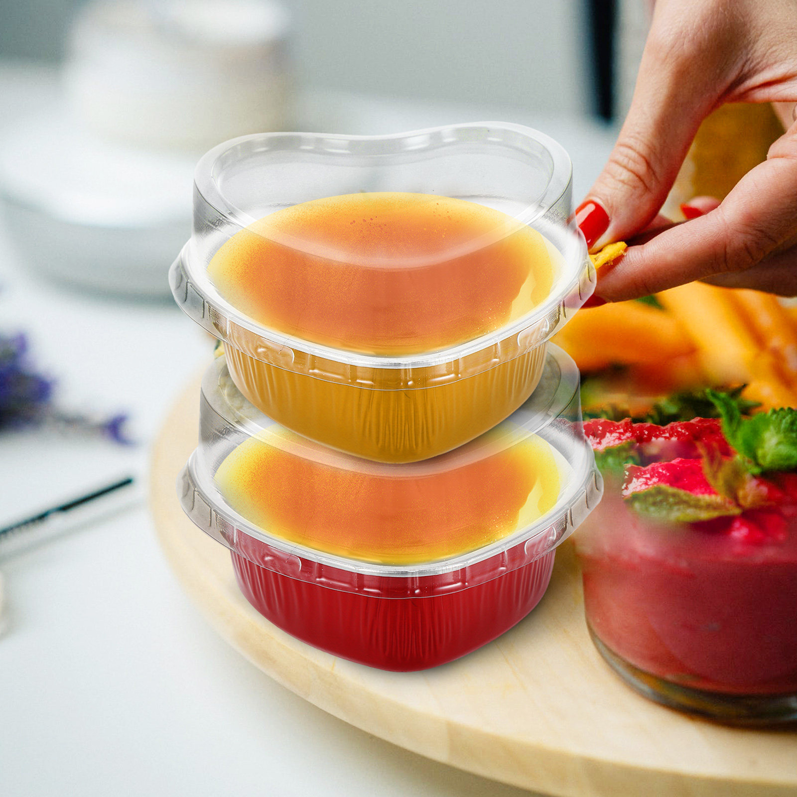 20Sets Aluminum Foil Heart Sha - Kitchen Baking Bowls review and price