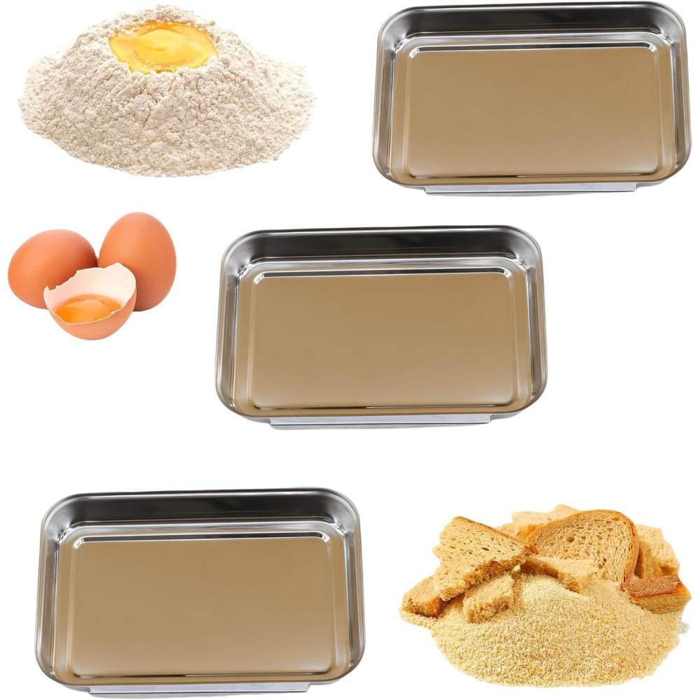 3Pcs Stainless Steel Seasoning - Kitchen Baking Station review and price